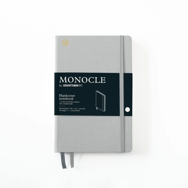 Leuchtturm Monocle anteckningsbok - inbunden - ljusgrå