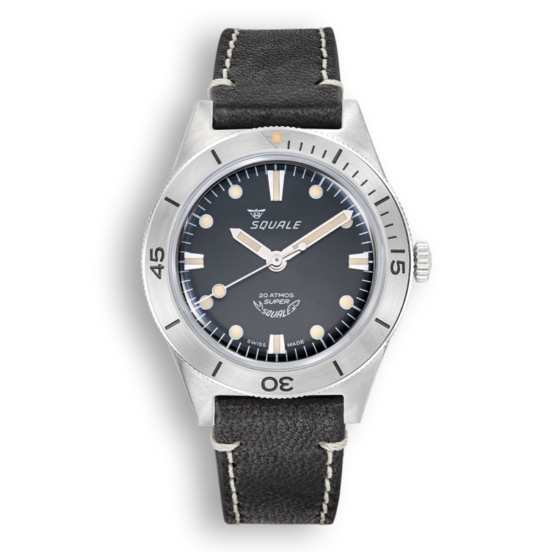 Squale Super-Squale Sunray Black Leather