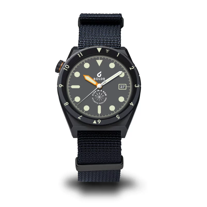 BOLDR Venture Five in a row II automatic titanium watch
