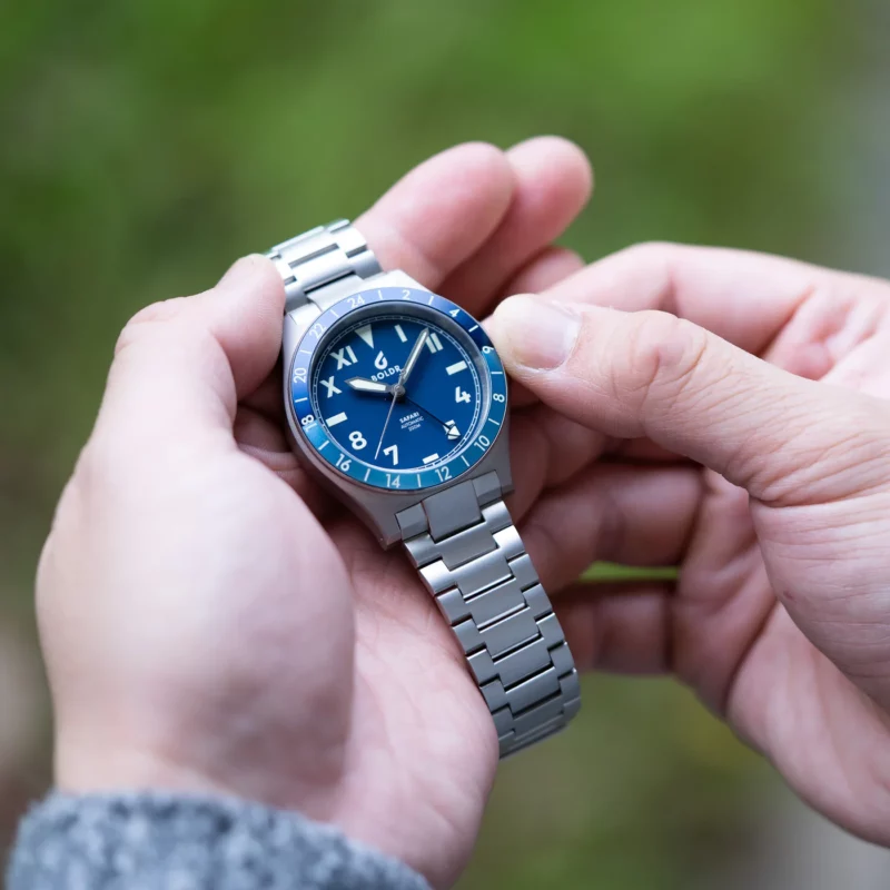 BOLDR Safari GMT Maasai Mara Blue Automatic watch