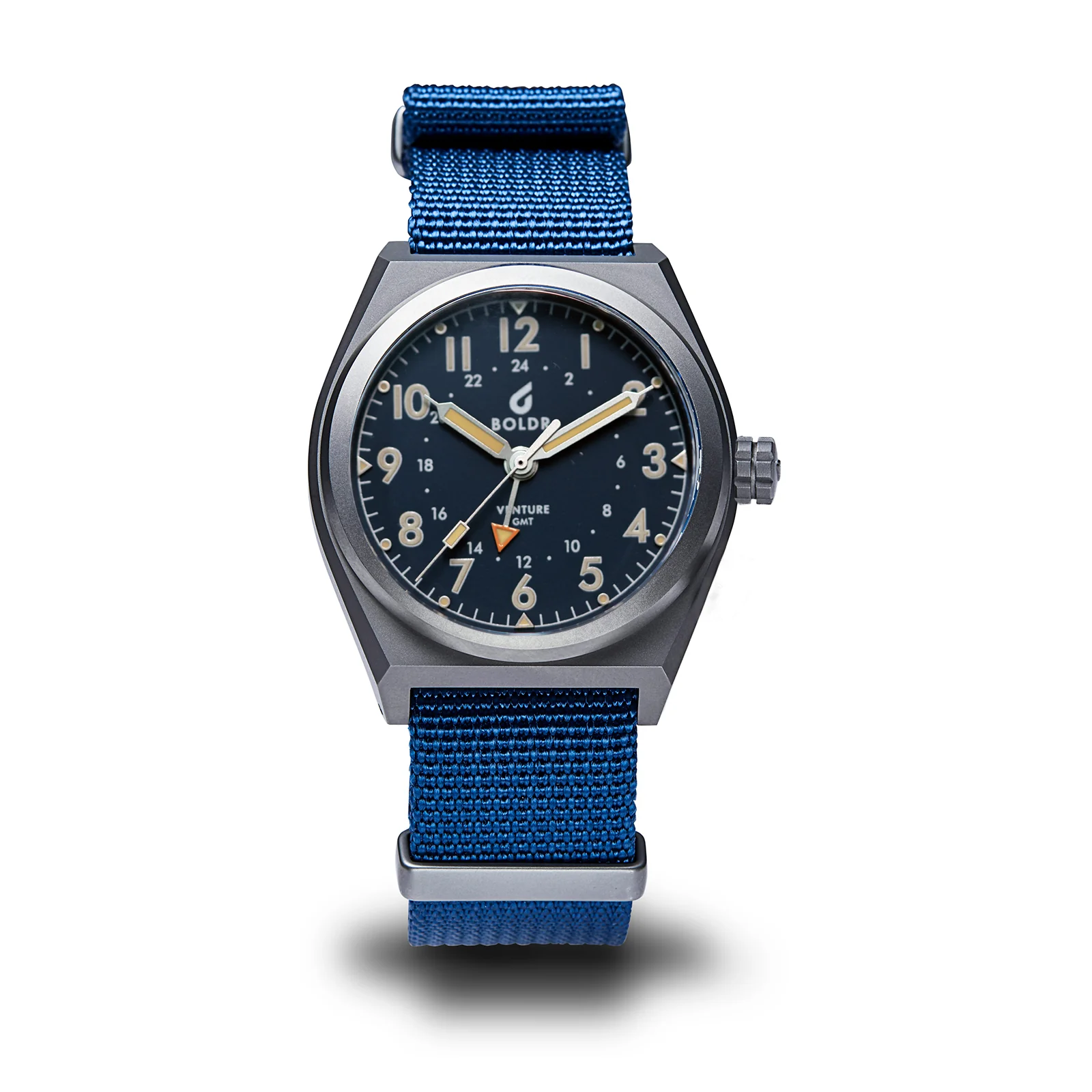 BOLDR Venture GMT Blue automatic watch