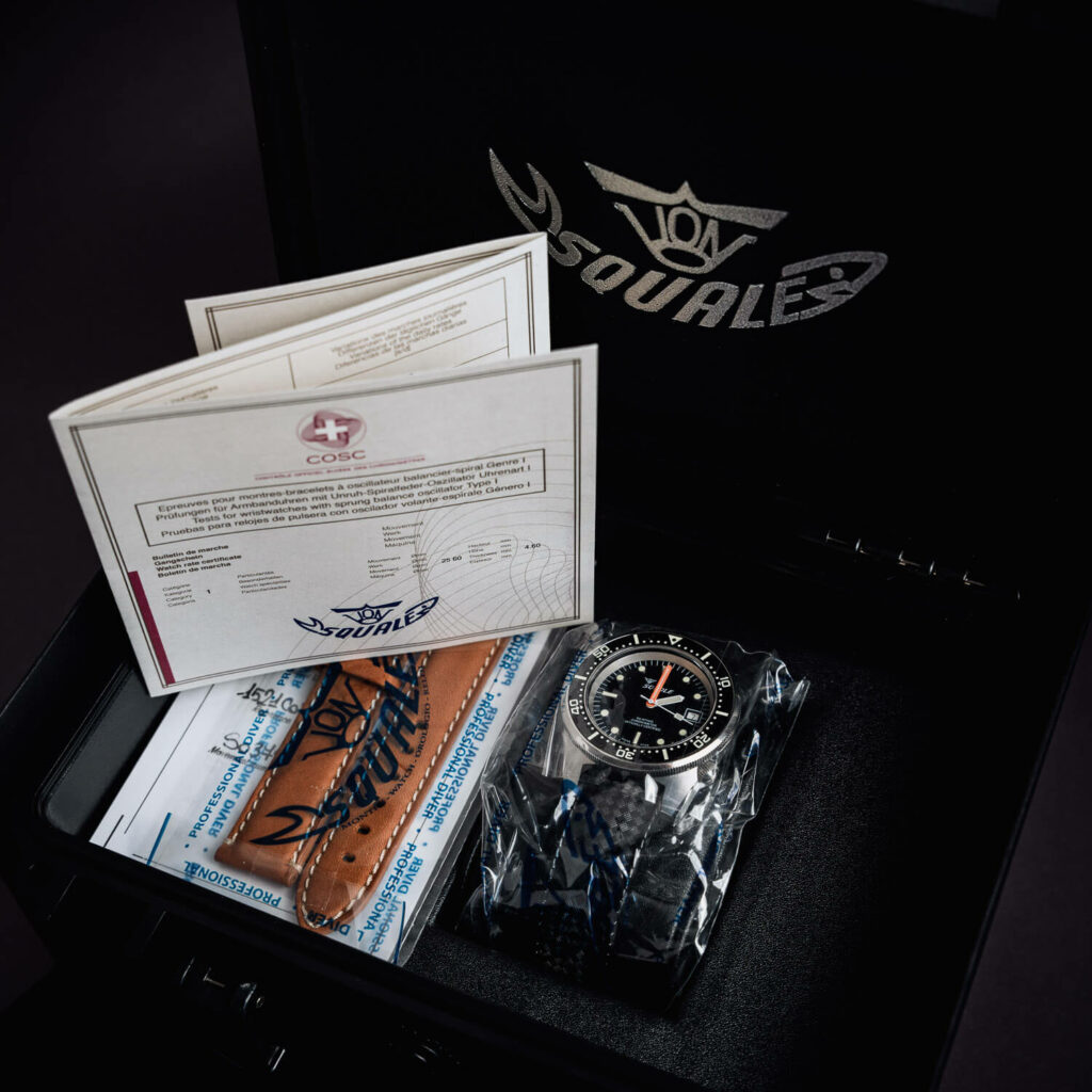 Squale 1521 COSC complete set with box and certificate