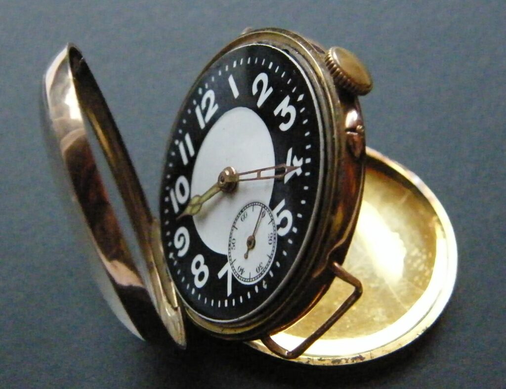 Gold trench watch, 1916