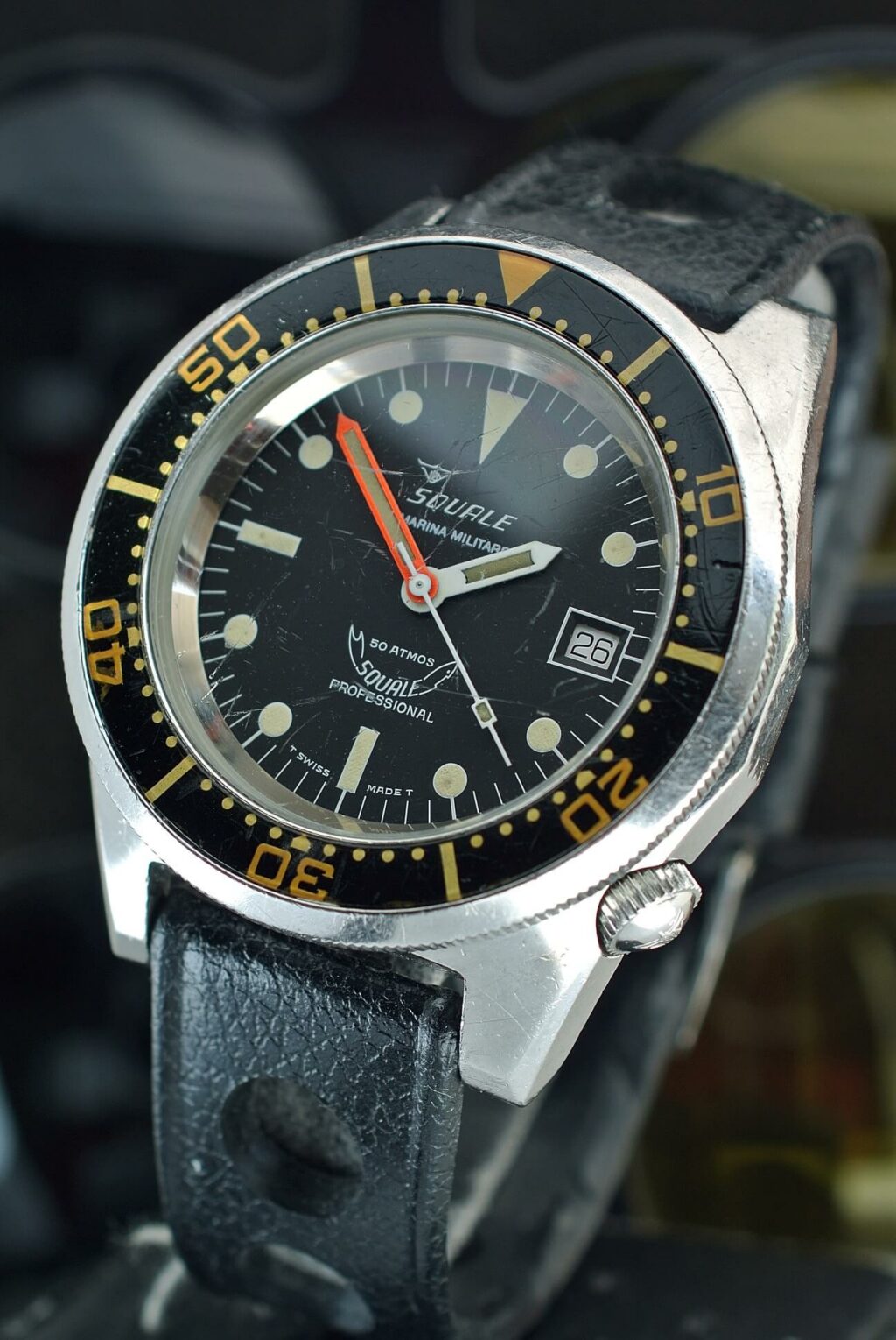 Vintage Squale Marina Militare 1980s dive watch